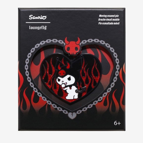 Hot Topic Jewelry - Kuromi Loungefly Moveable Pin